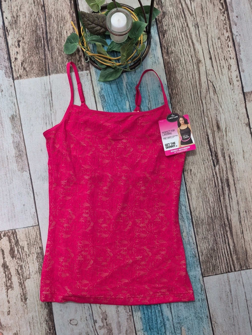 Sweet Nothings Firm Tummy Control Lace Cami